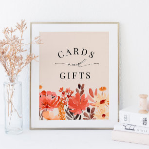 Fall Little Wildblomskort & Gifts-tecken Poster