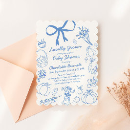 Fall lokalt odlad babybabyskor uppringd inbjudningar