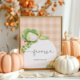 Fall Lokalt odlad babydusch i baby Poster