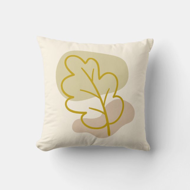 Fall Löv & Abstrakt Blobform Pastel Färg Gift Kudde (Framsida)