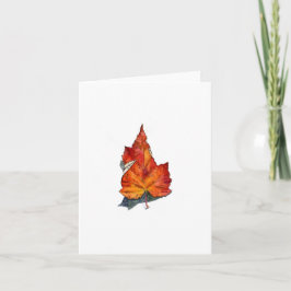 Fall löv kort