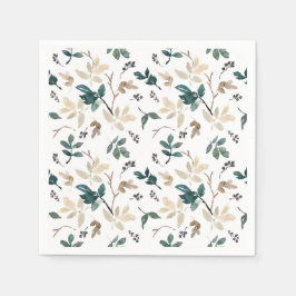 Fall Löv Mönster Pappersservett