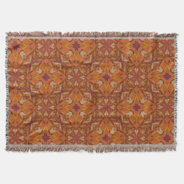 Fall Löv Mönster-pil Filt (Framsidan)