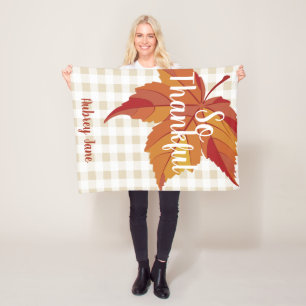 Fall Löv & Plade Baby första Thanksgivingen Fleecefilt