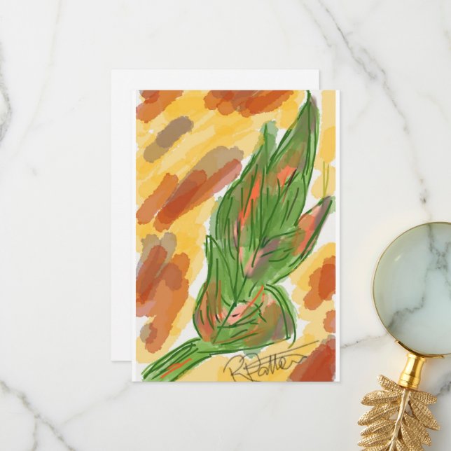 Fall löv Tack, tack Kort (Fram/Back In Situ)