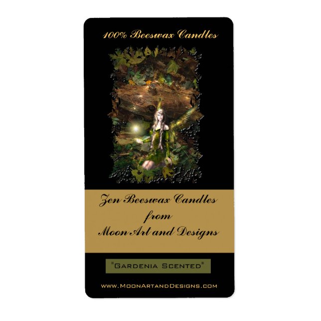 Fall Magic Fairy Craft eller Vin-etiketter Fraktsedel (Framsidan)