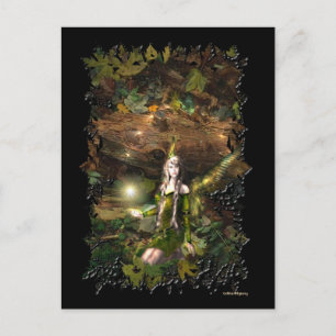 Fall Magic Fairy Postcard Vykort