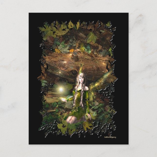 Fall Magic Fairy Postcard Vykort (Framsida)