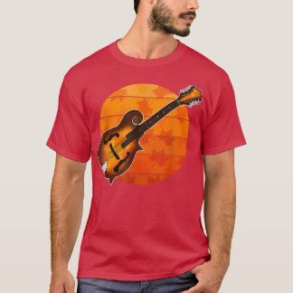 Fall Mandolin Mandolinist Autumn Thanksgiving Musi T Shirt
