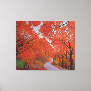 Fall Maple Daejeon Korea Canvastryck