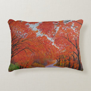 Fall Maple Daejeon Korea Prydnadskudde