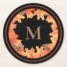Fall Maple Löv Monogram Black