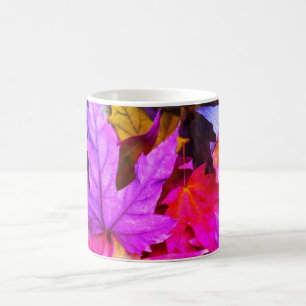 Fall maple träd löv färglös höstkaraktär kaffemugg