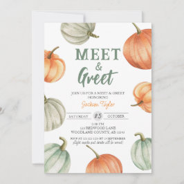 Fall Meet & Greet, Pumpkin Baby-tillkännagivande Inbjudningar