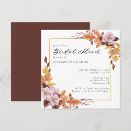 Fall Möhippa Blommigt Script Elegant Inbjudningar