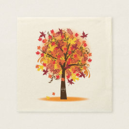 Fall Möhippa Ecru Standard Cocktail Napkin Pappersservett