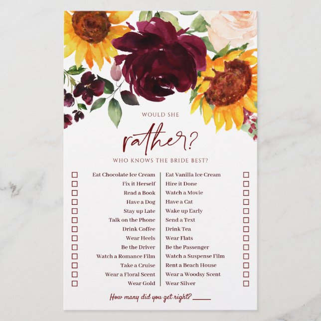 Fall Möhippa Game som känner solblommor (Framsida)