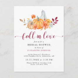 Fall Möhippa Höstpumpkin Fall i Kärlek Vykort