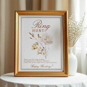 Fall Möhippa Ring Hunt-spelsignatur Poster