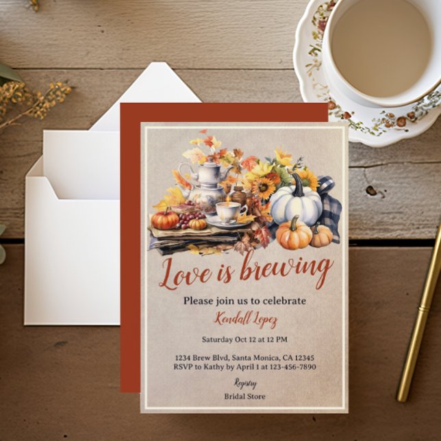 Fall Möhippa Tea Party Solros Inbjudningar (Skapare uppladdad)