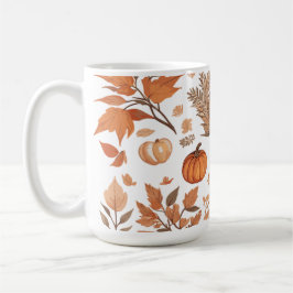 Fall mönster-design kaffemugg