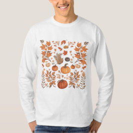 Fall mönster-design t shirt