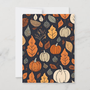 Fall Mönster vykort