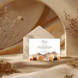 Fall Mountain Bröllop OSA Card Kort