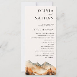 Fall Mountain, Bröllopsprogram