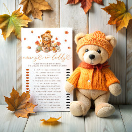 Fall Nalle Mamma eller Baby Shower-spel