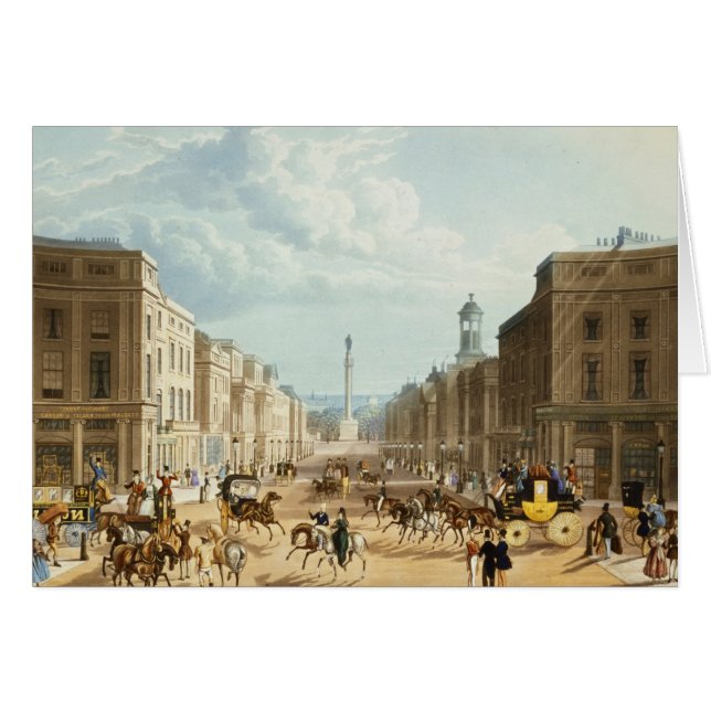 Fäll ned den härska gatan, pub. vid Ackermann Hälsningskort (Framsidan Horizontal)