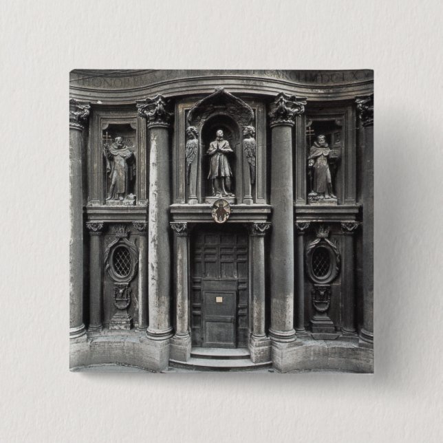 Fäll ned - halvan av facaden, 1637-41 knapp (Framsida)