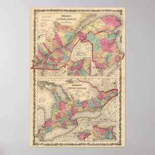 Fäll ned Kanada och den New Brunswick upperen Poster