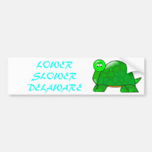 Fäll ned långsammare Delaware Bildekal