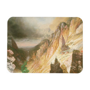 Fäll ned nedgångar, grandet Canyon av Yellowston Magnet