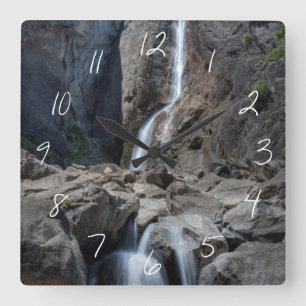 Fäll ned Yosemite Falls Fyrkantig Klocka