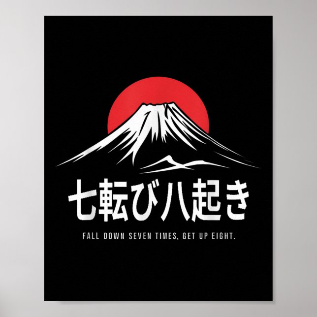Fall ner sju gånger, kom upp åtta japanska bevis poster (Framsidan)