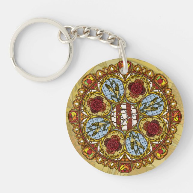 Fall Nouveau Acrylic Keychain (Framsidan)