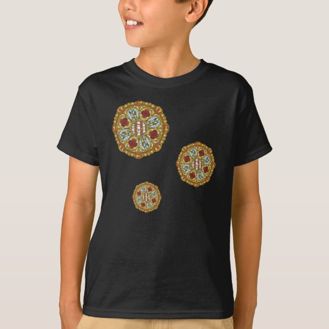 Fall Nouveau Barn och Baby Mörk Shirt T (Framsida)