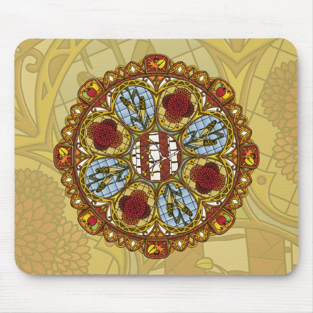 Fall Nouveau Mousepad Musmatta (Framsidan)
