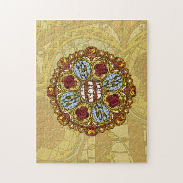 Fall Nouveau Puzzle Pussel (Vertikal)