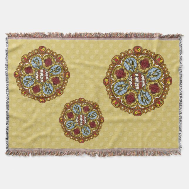 Fall Nouveau Throw Blanket Mysfilt (Framsidan)