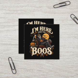 Fall-O-Ween Jesus Kristna Halloween Pumpa Fyrkantigt Visitkort