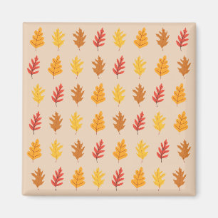 Fall Oak Lövs Magnet