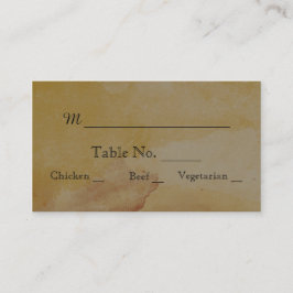 Fall Oak Träd String Ljus Bröllop Plattskort Placeringskort