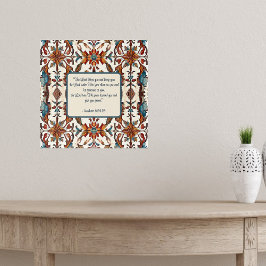 Fall och blå välsignelse poster