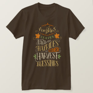 Fall- och skördevälsignelser t shirt