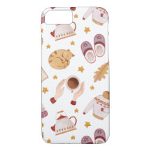 Fall och vinter Cat iphone case