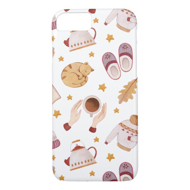 Fall och vinter Cat iphone case Case-Mate iPhone Skal (Baksida)