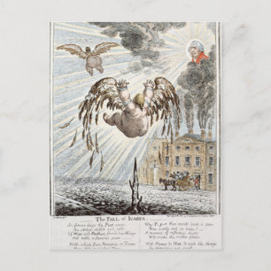 Fall of Icarus, 1807 Vykort